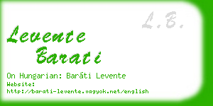 levente barati business card